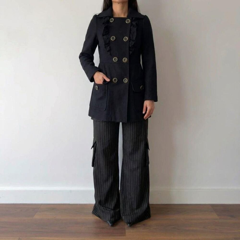 Double Breasted Spring Trench Southern Gothic Ethereal Grunge, Carolyn Bessett - Picture 3 of 5